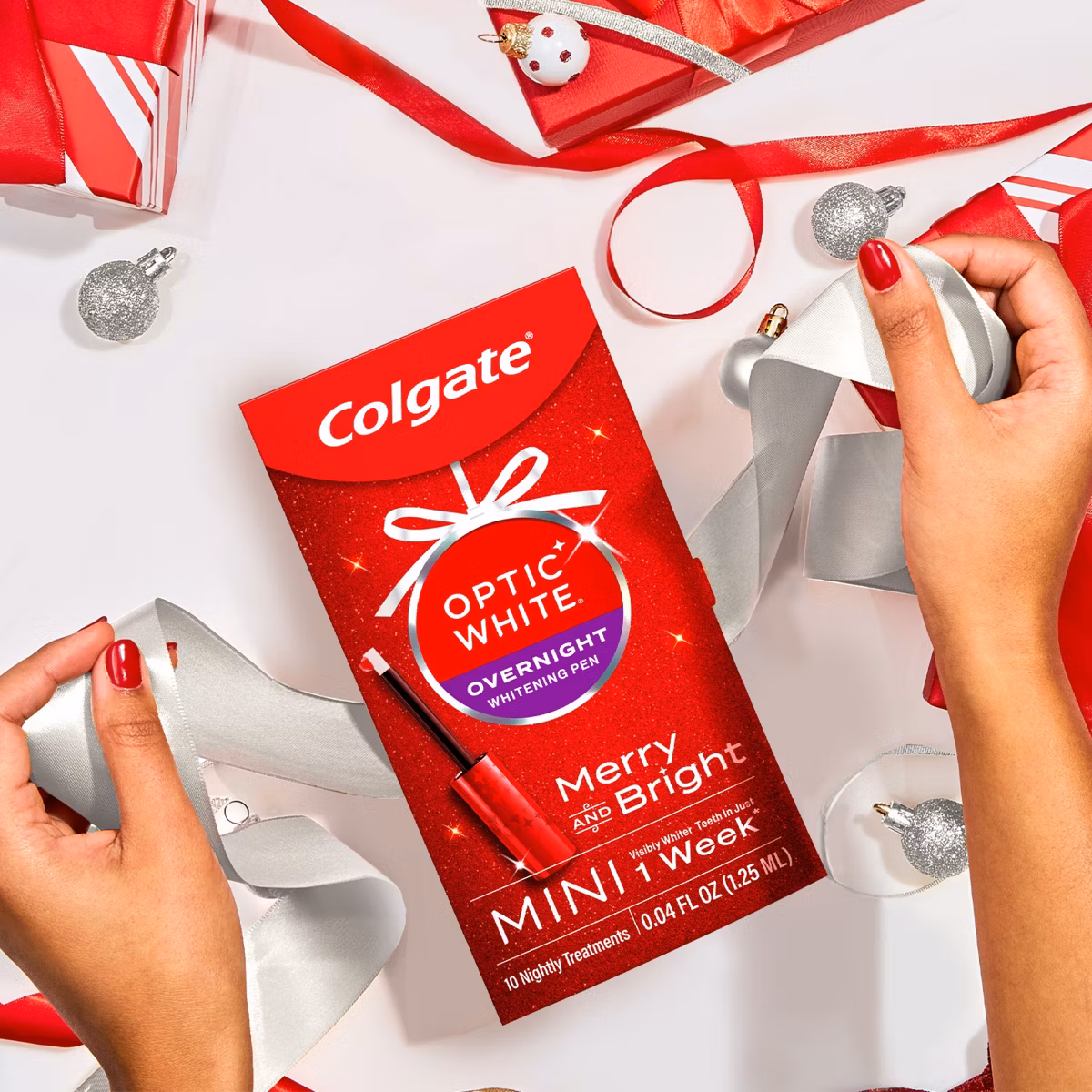 Colgate Optic White Holiday Gift Set Mini — Colgate Optic White