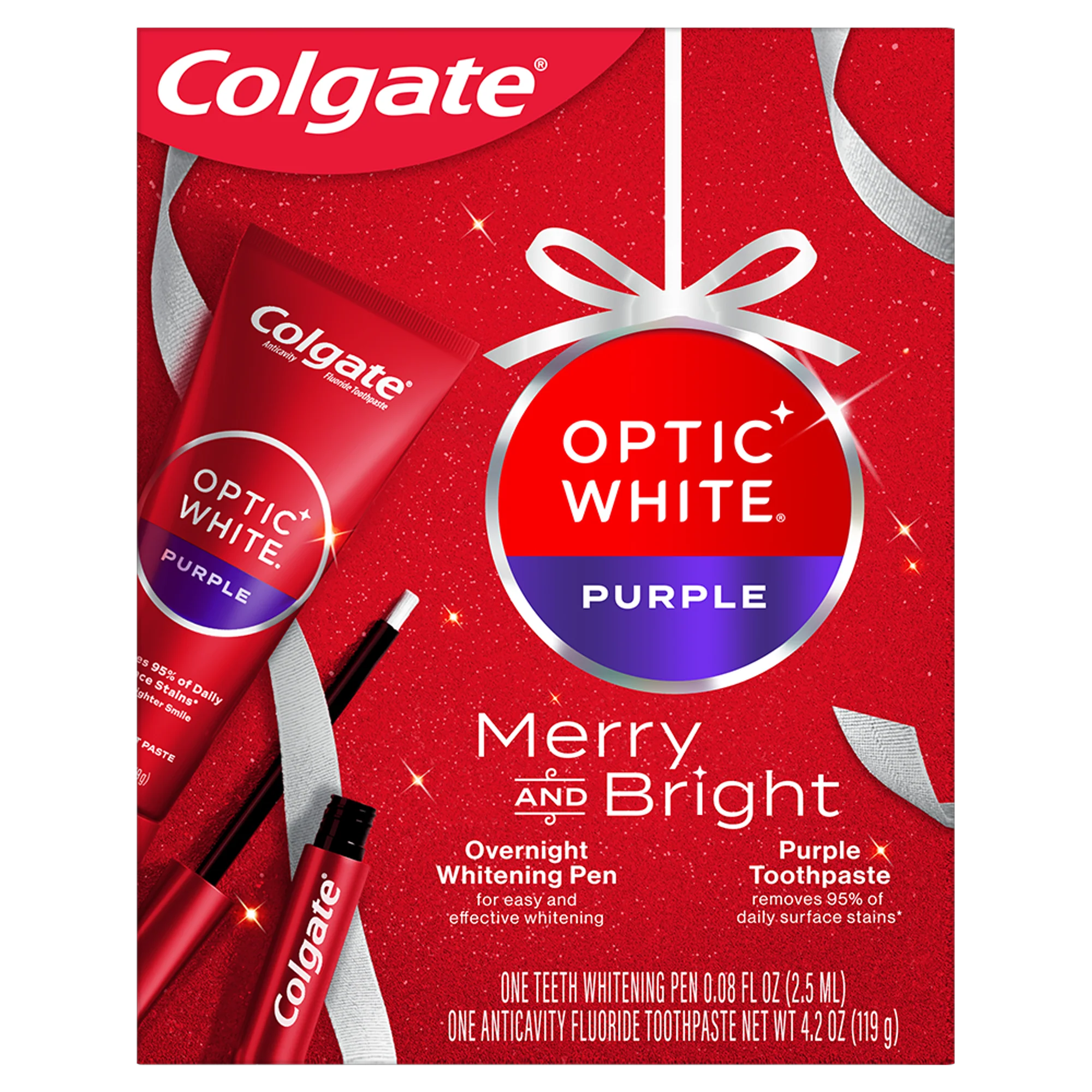 Colgate Optic White Holiday Gift Set Primary — Colgate Optic White