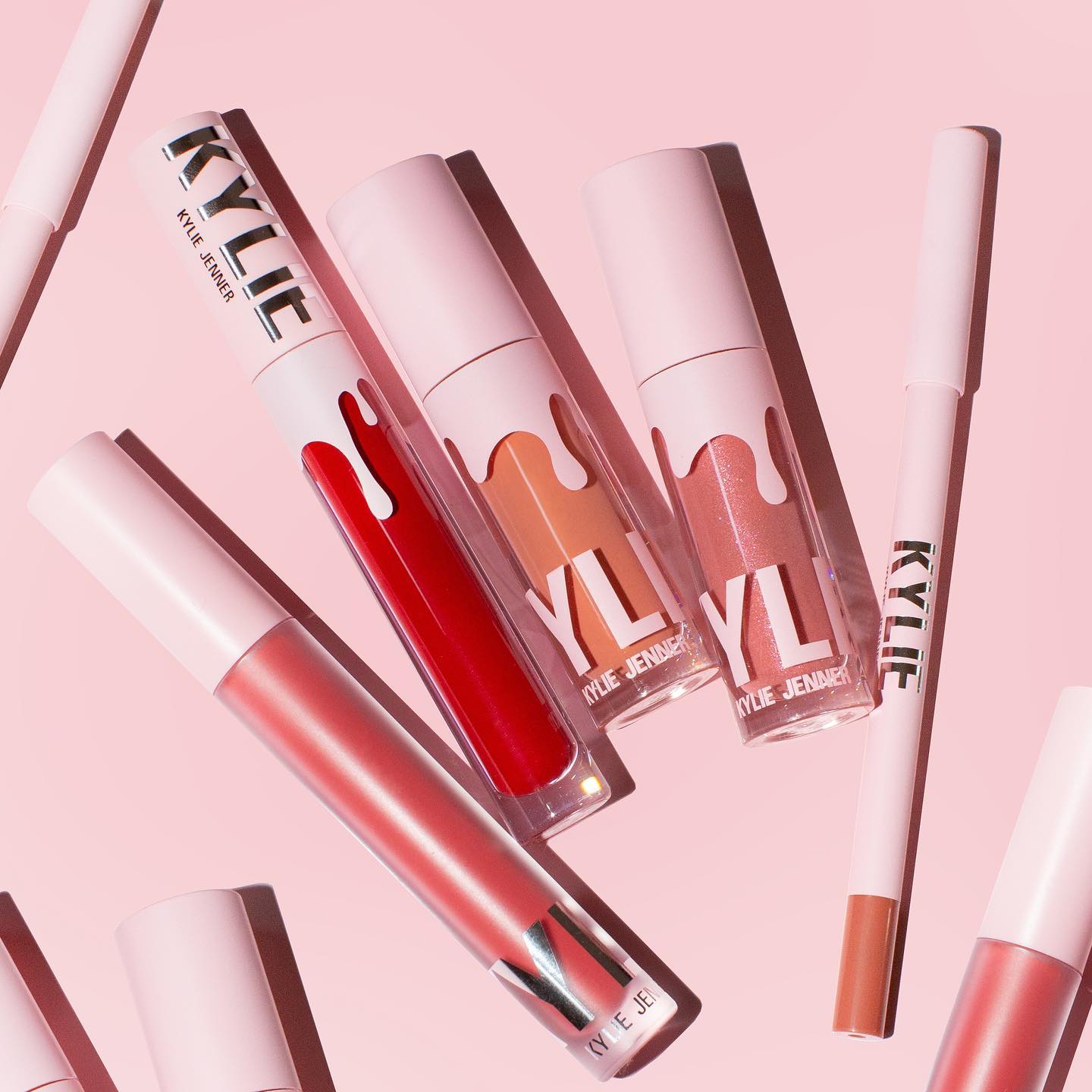 Kylie Cosmetics lip product collection from the rebrand
