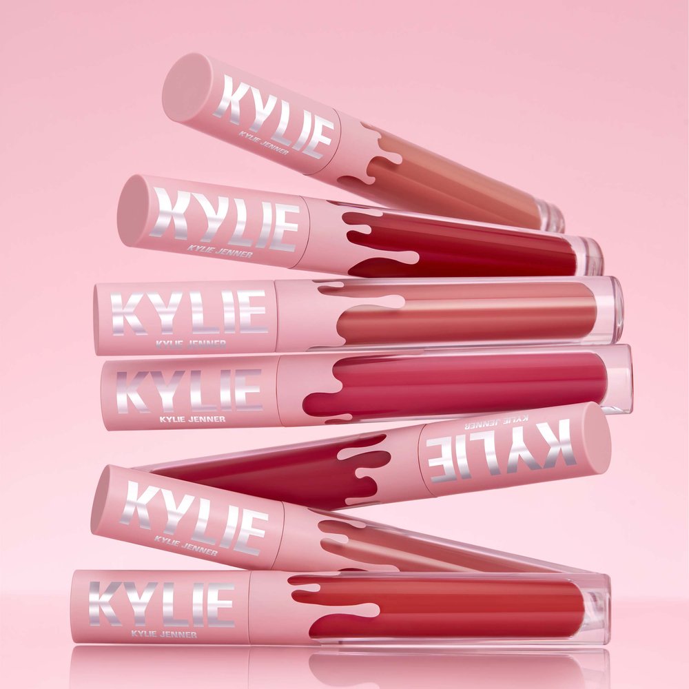Kylie Cosmetics liquid lip packaging from the rebrand