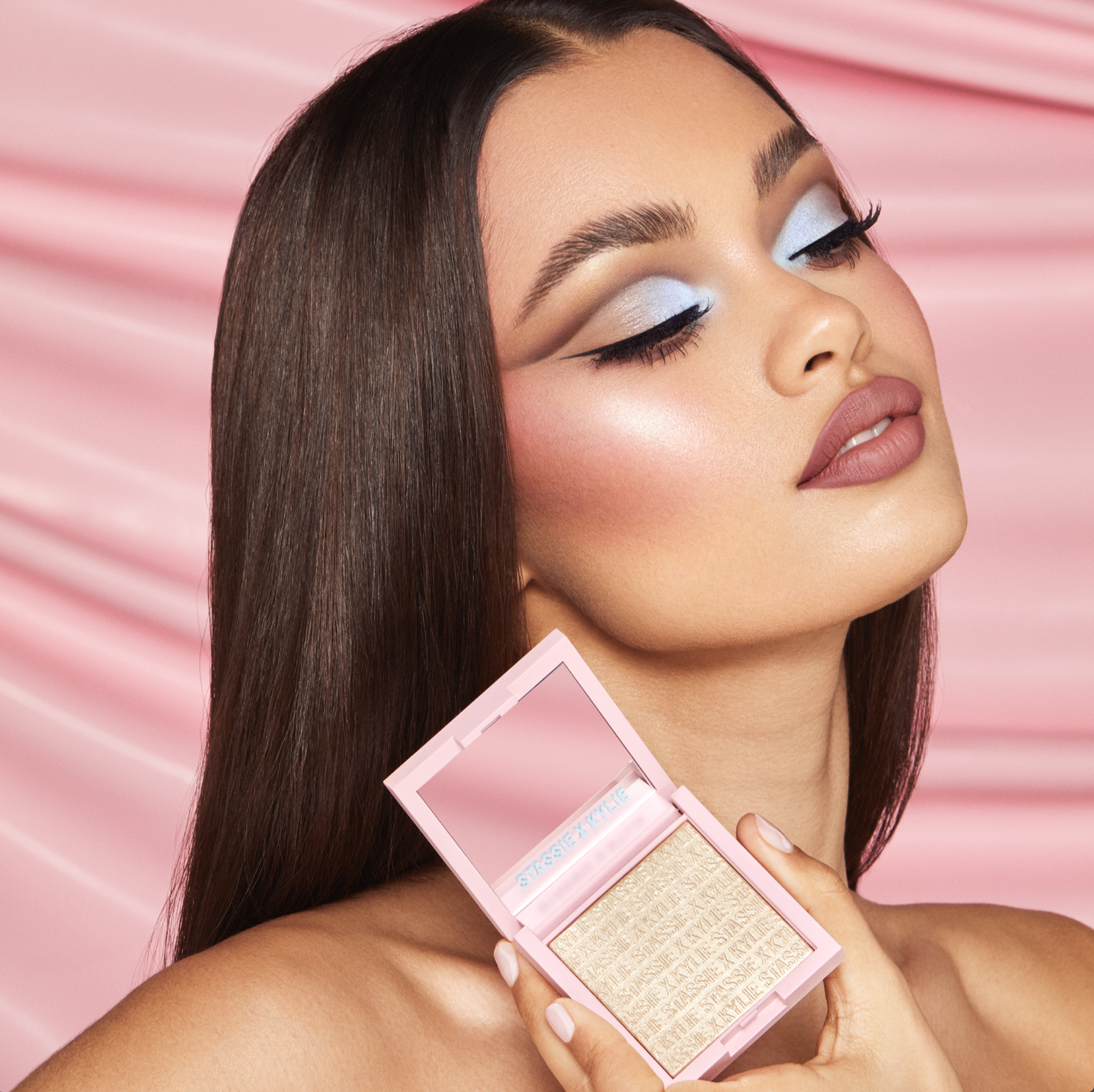 Kylie Cosmetics Stassie x Kylie Collection Face Products on model — Kylie Cosmetics