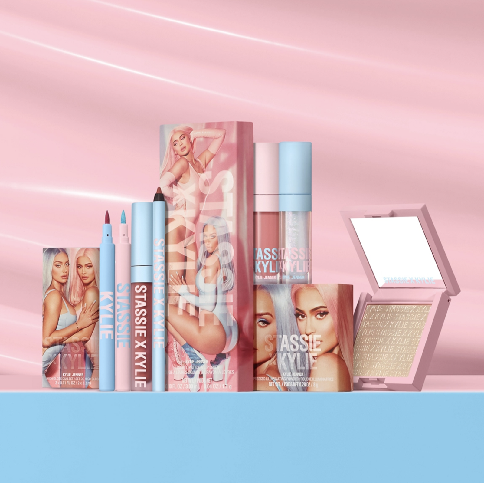 Kylie Cosmetics Stassie x Kylie Collection — product lineup